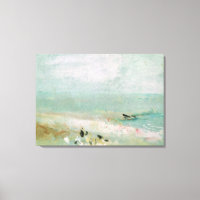 Strand mit Figuren und Anlegestelle. c.1830