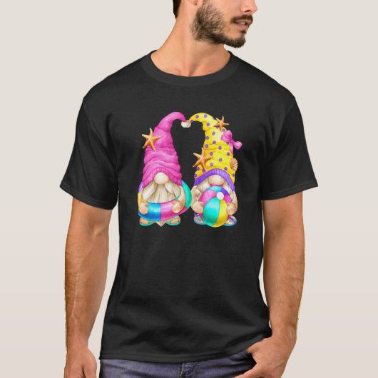 Strand mit Flip Flops für Gärtner & Sommer-Gnom T-Shirt (Vorderseite)