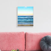 Strand mit Lichtwellenbild auf Leinwand (Insitu (Wohnzimmer))