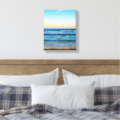 Strand mit Lichtwellenbild auf Leinwand (Insitu (Schlafzimmer))