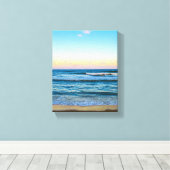 Strand mit Lichtwellenbild auf Leinwand (Insitu (Holzboden))