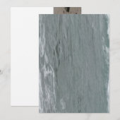 Strand mit Meerwasser anpassen Einladung (Vorne/Hinten)
