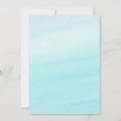 Strand mit Muscheln im Sand-Brautparty Einladung (Rückseite)