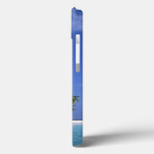 Strand mit Palmen, Malediven Case-Mate iPhone Hülle (Rückseite / Links)