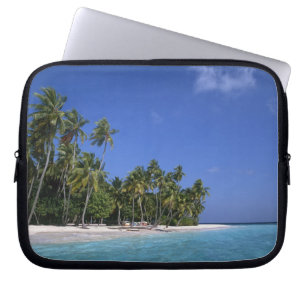 Strand mit Palmen, Malediven Laptopschutzhülle