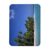 Strand mit Palmen, Malediven Magnet (Vertikal)
