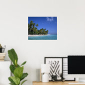 Strand mit Palmen, Malediven Poster (Heimbüro)