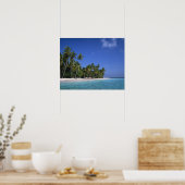 Strand mit Palmen, Malediven Poster (Küche)