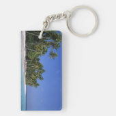 Strand mit Palmen, Malediven Schlüsselanhänger (Rückseite)