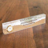 Strand mit Personalisiertem Namen Waves Namensplakette (Seite)