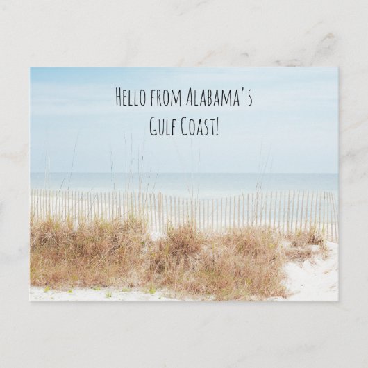 Strand mit Sanddünen Postkarte (Vorderseite)