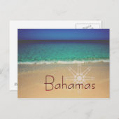 Strand mit sauberem Wasser Postkarte (Vorne/Hinten)