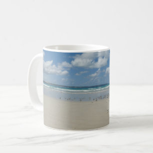 Strand mit Seaguls Kaffeetasse