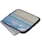 Strand mit Seaguls Laptopschutzhülle (Vorne Knopf)