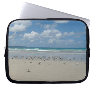 Strand mit Seaguls Laptopschutzhülle