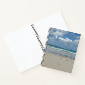 Strand mit Seaguls Notizblock (Innenseite)