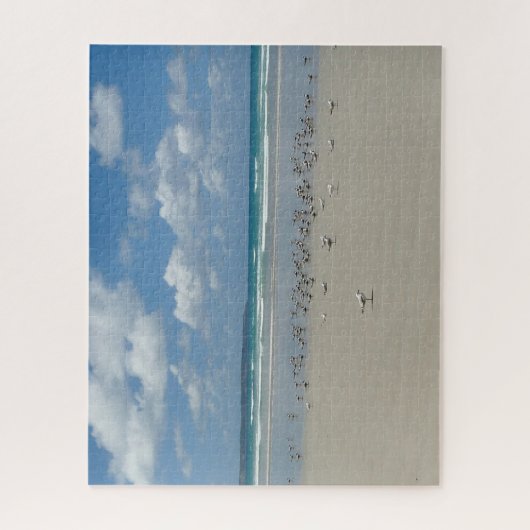 Strand mit Seaguls Puzzle (Vertikal)