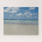 Strand mit Seaguls Puzzle (Horizontal)