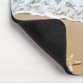 Strand mit Starfish auf Sand Mousepad (Ecke)