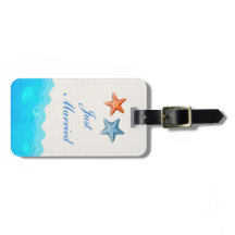 Strand mit Starfish Hochzeit nur verheiratet