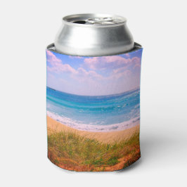 Strand mit türkisblauem Meer Dosenkühler