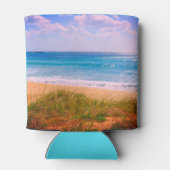 Strand mit türkisblauem Meer Dosenkühler (Rückseite)