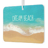 Strand mit türkisblauem Wasser Autolufterfrischer (Links)