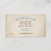 Strand mit überwältigender Brandung Visitenkarte (Rückseite)