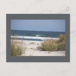 Strand mit Wave Postcard Postkarte