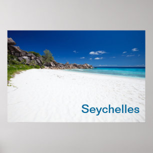 Strand mit weißem Sand Poster