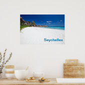 Strand mit weißem Sand Poster (Küche)