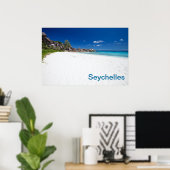 Strand mit weißem Sand Poster (Heimbüro)