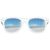 Strand mit weißem Sand und tropischem Wasser Partybrille (Vorderseite)