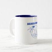 Strand-Modus An Tasse – Sommer Kaffeetasse (Vorderseite Links)