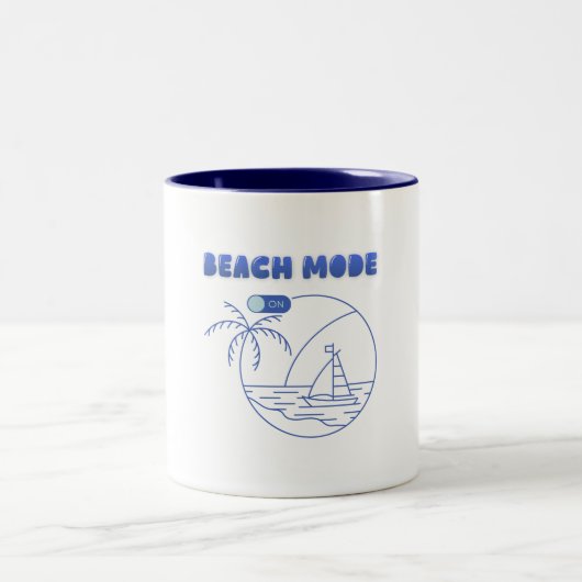 Strand-Modus An Tasse – Sommer Kaffeetasse (Mittel)