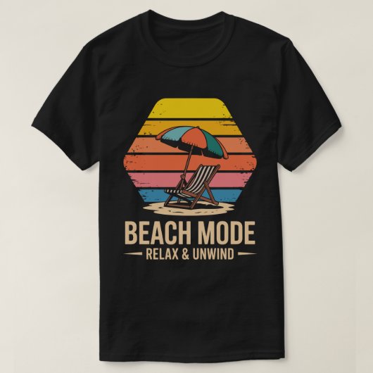 Strand-Modus-Sechseck-T-Shirt T-Shirt (Design vorne)