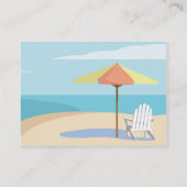 Strand - mollig visitenkarte (Rückseite)