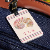 Strand-Monogramm-Nautilus-Tasche mit stilvollen St Gepäckanhänger