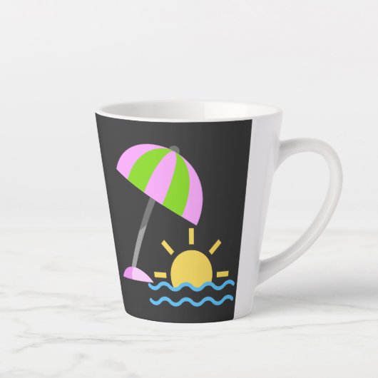 Strand Morgen Kaffee Tasse (Rechts)