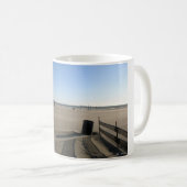 Strand morgens von M. Izzo - Playa del Rey Memori Kaffeetasse (VorderseiteRechts)