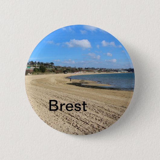 Strand Moulin Blanc in Brest Button (Vorderseite)