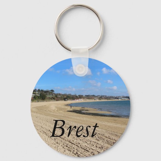 Strand Moulin Blanc in Brest Schlüsselanhänger (Vorderseite)
