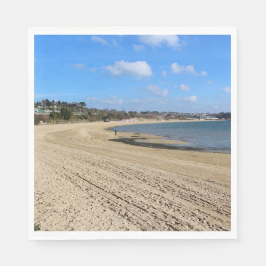 Strand Moulin Blanc in Brest Serviette (Vorderseite)