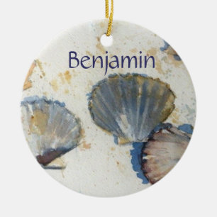 Strand-Muschel-Tür-Aufhänger Keramikornament