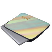 Strand-Muschel-Vibe Benutzername Laptopschutzhülle (Vorne Knopf)