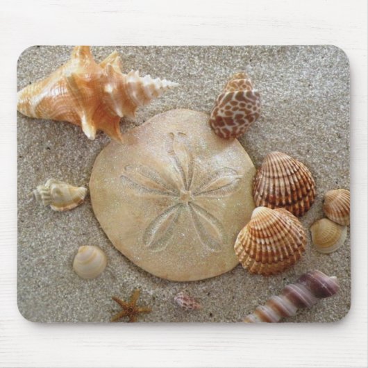 Strand-Muscheln Mousepad (Vorne)