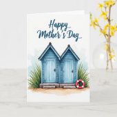 Strand-Muttertags-Cabana-Karte Karte (Gelbe Blume)