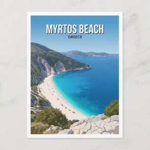Strand Myrtos, Kefalonia Divarata Griechenland Sou Postkarte