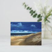 Strand nach Sturm Postkarte (Stehend Vorderseite)