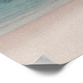 Strand neben Kokospalmen Poster (Ecke)